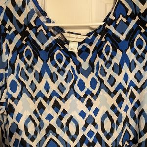 Christopher and Banks Women's Print Tunic top large